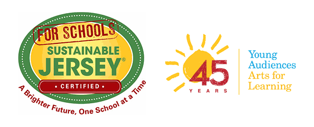 Sustainable Jersey and Young Audiences Logos